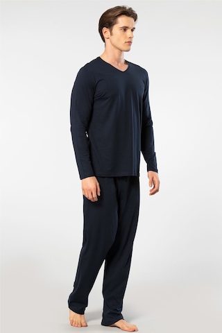 Cacharel Erkek Uzun Kollu Modal Pijama Takım 2237/lacivert Lacivert