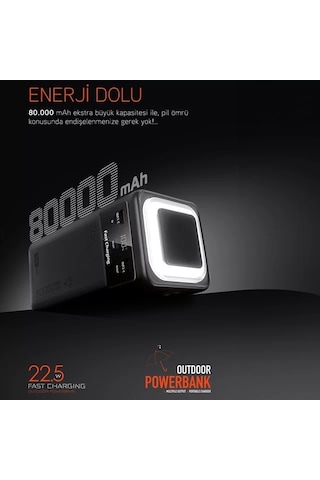 Pd80 Pd22.5w 80.000 Mah Dijital Göstergeli