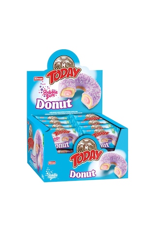 Today Donut Bubblegum (Sakız Aromalı) Kek 35 Gr. 24 Adet (1 Kutu)