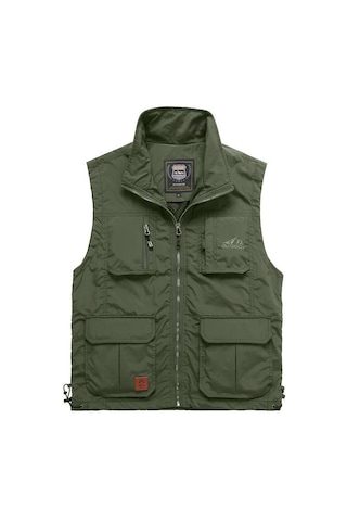 Skycıty Erkekler İçin İnce Açık Hava Yelek - Fotoğrafçılık Ve Balıkçılık İçin Çabuk Kuruyan, Çok Cepli Günlük Kullanım Ordu Yeşili Xl Çok Renkli