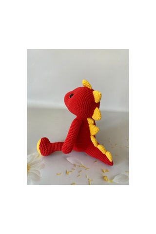 Adenya Sepeti El Emeği Örgü Dinazor Taraftar Dino Gs Amiğgurumi Oyuncak Çok Renkli