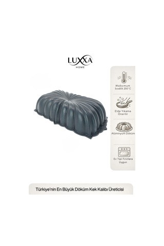 Leona Baton Döküm Kek Kalıbı 30cm Siyah Siyah