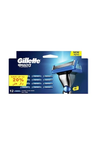 Gillette Mach 3 Turbo Yedek Bıçak 12'li