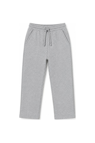 Luess Unisex Çocuk Gri Melanj Az Şardonlu Okul Eşofman Alt