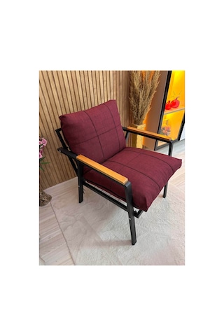 5 Adet , Pofuduk Model , Minder Kılıfı ,koruyucu Kılıf , Bahçe,balkon ,cafe Mobilyası ,çay Seti, 3-1-1 Takıma Uygun , Keten Kumaş Bordo
