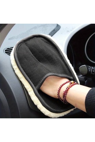 Mikrofiber Yün Araba Yıkama Eldiveni Çok Renkli
