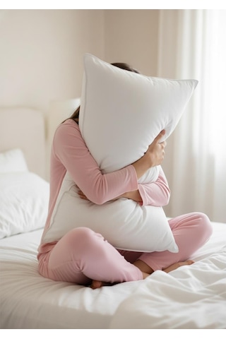 Mikro Silikon Yastık 50x70cm 600 Gram Beyaz