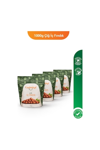 Canbakkal Natürel Çiğ İç Fındık Kabuksuz Fındık Kilitli Paket 1 KG