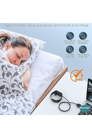 Xiaomi Smart Band 8 Manyetik Usb Şarj Kablosu Siyah