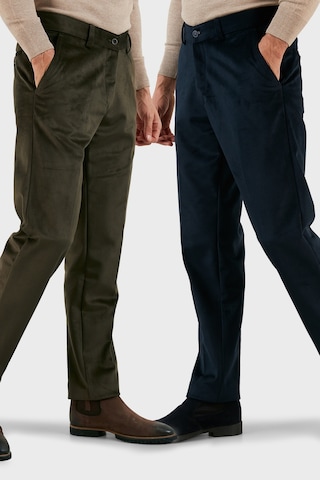 Buratti Normal Bel Regular Fit Düz Paça 2'Li Paket Erkek Kadife Pantolon 645Merlins2 Haki-Lacivert