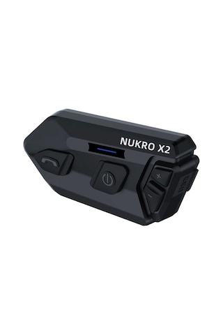 Nukrotech Nukro X2 Bluetooth İnterkom Seti Siyah