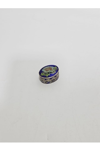 Antika Cloisonne Minyatür Kutu 3,5x2,7cm 091