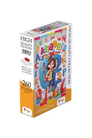 Btoys 260 Parça Puzzle Alfabe 9073