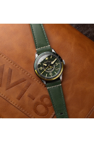 Avı-8 Flyboy Airmaster Gmt Av-4128-03 Otomatik Erkek Kol Saati Altın