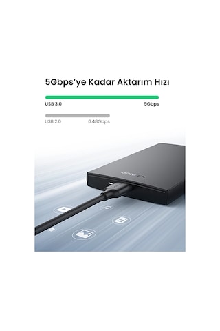 Ugreen 2.5 Usb 3.0 To Sata Hard Disk Kutusu, 60353