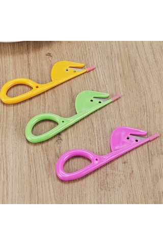 Xiyyadms Stanyum Çelik Balık İşleme Seti - Yüzgeç Kırpan, Solungaç Ve Bağırsak Çıkartıcı, 2 Parça Mutfak Aleti Rastgele Renk Yeşil