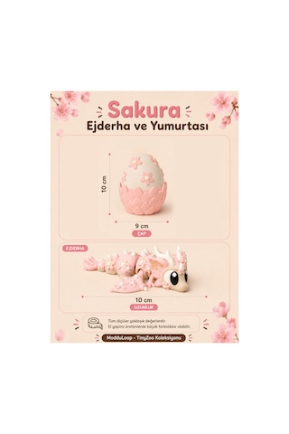 Sakura Ejderha Ve Yumurtası Hareketli Figür Oyuncak
