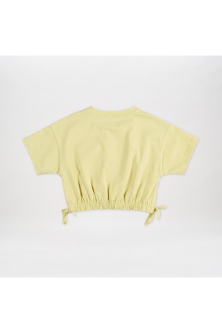 Panço Kız Çocukcrop T-shirt Sarı 2411gk05010-4086 001
