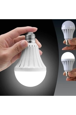 Ayt Powermaster Pm-25221 5 Watt E27 220 V 6500k Beyaz Şarjlı Led Ampul Şarjlı Lamba Beyaz