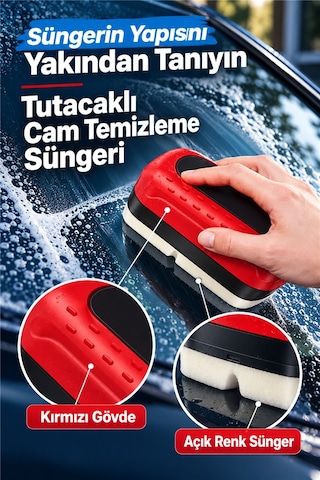 Mucit Home Araç Yağ Filmi Temizleme Süngeri Kuş Pisliği Yağmur Çamur Temizleme Süngeri Cam Ayna Parlatıcı