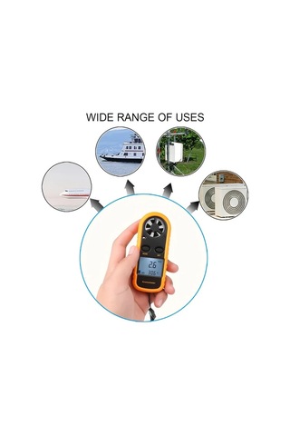 Boatshop1 Digital El Tipi Ruzgar Hizi Olcer Gm816 30m S Akilli Anemometre Hava Ruzgar Olcegi Anti Yirtilma Pil Dahil Degil