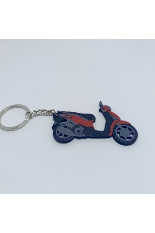 Kırmızı Motorsiklet Anahtarlık