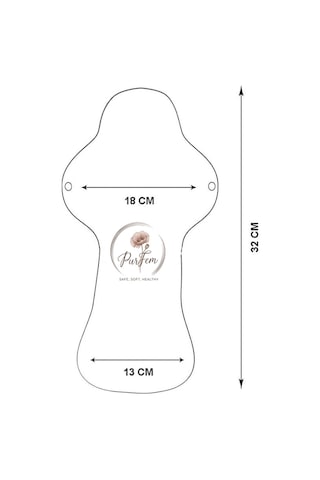 Yıkanabilir Doğal Kadın Pedi 12'li Karışık %100 Pamuk 4m+4l+4xl
