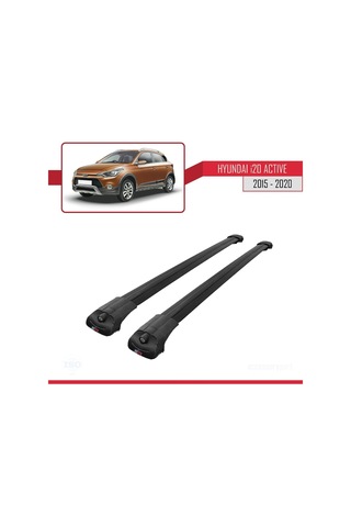 Hyundai İ20 Actıve 2015-2020 Arası İle Uyumlu Ace-1 Ara Atkı Tavan Barı Siyah