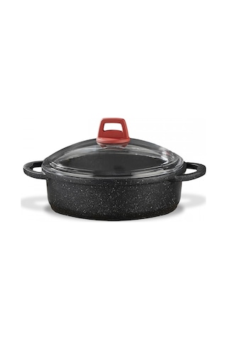 Gülsan Gls Granit Döküm Basık Tencere Pilav Tenceresi 28 CM