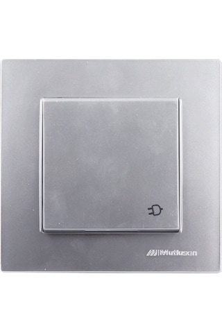 Mutlusan Rita Kapaklı Topraklı Priz İnox