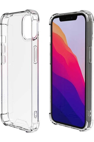 Kilifone - İphone 13 Mini Uyumlu Kılıf Kamera Korumalı Nitro Anti Shock Silikon - Renksiz - T18604