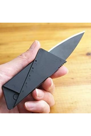 Neystore Kredi Kartı Şeklinde Keski, Bıçak, Kamp Bıçağı Siyah