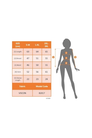 Modasize Kadın Kısa Kollu V Yakalı Viskon Bluz Gri