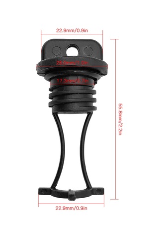 Konesam Kayak Su Çıkarma Tıkanıklıkları, Nilon Ve Metal, 2 Adet, 55.8x26cm