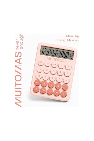 Muıtomas Hesap Makinesi Pembe