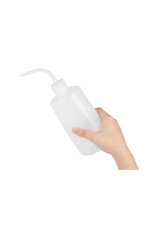 Samdoo 2 Adet 500ml Plastik Yıkama Sulukları - Tattoo Temizliği, Bitki Sulama, Laboratuvar Gereçleri İçin Eğik Burunlu, Ölçümlü, Dayanıklı
