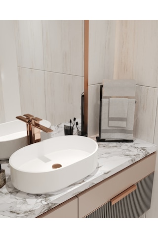 Havluluk Tezgah Üzeri Kağıt El Havluluğu Ev Banyo Düzenleyici Siyah