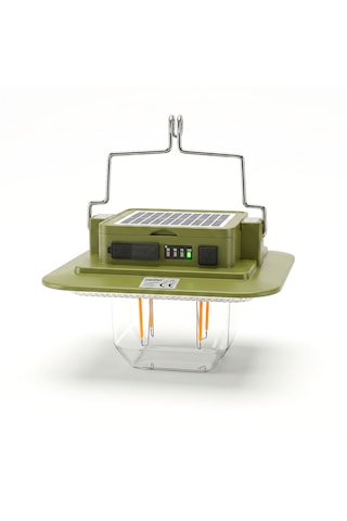 Panther Pt-384 Usb Şarjlı Solar Kamp Lambası Yeşil