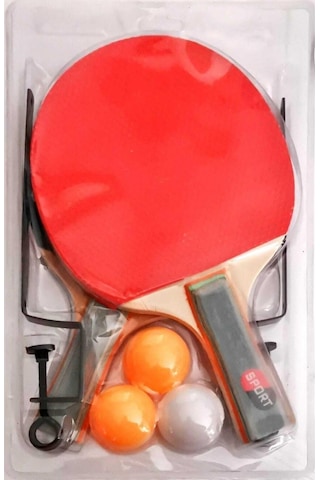 İnci Paketi Masa Tenis Seti 2 Raket 3 Top Ve File