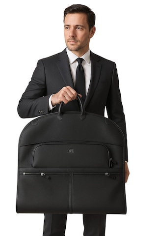 Takım Elbise Taşıma Çantası Erkek Deri Su Geçirmez Siyah