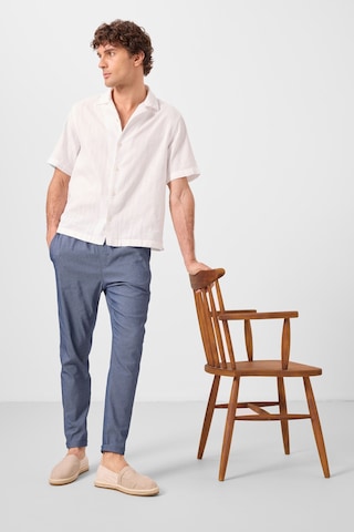 Tommylife Kot Lacivert Standart Fit Dokuma Hafif Esnek Chino Erkek Pantolon - 82178 Kot Lacivert