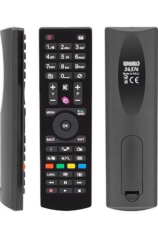 Vestel 40042 - 34375 / Seg Rc4870 - Rc4875 / Regal 43r6550 Yuvarlak Göbek Mini Lcd Tv Kumanda