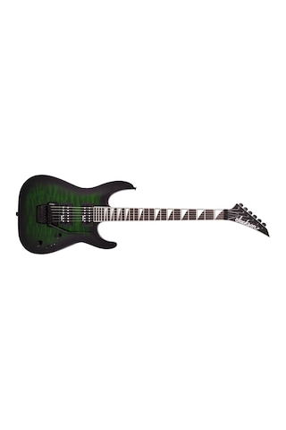 Jackson 2918804587 Js Series Dinky Arch Top Js32q Dka Elektro Gitar Transparent Green Burst Amaranth Klavye, Kapitone Akçaağaç Üst Ve Floyd Rose Tremolo