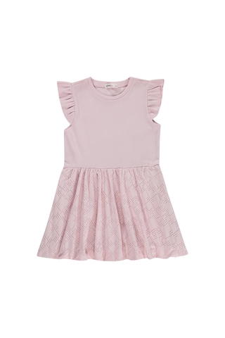 Civil Girls Balon 6-9 Yaş Elbise - Pembe