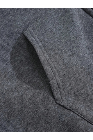 Tarzsokak Dünya Ejderha Özel 1990 Desen Kadın Fermuarlı Kapüşonlu Kıyafet Trendy Polar Hoody Rahat Sonb Antrasit