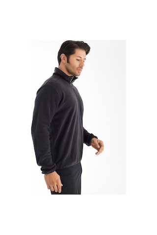 Crozwise Yarım Fermuarlı - Erkek Antrasit Spor Polar - 6036-06