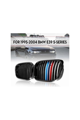 Bmw E39 5 Serisi M Stil Panjur Şeridi 1995-2003 Böbrek Klipsi  Panjura Uyar Uyumlu  -