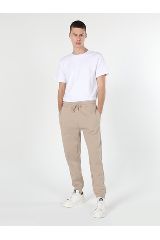 Colin's Colins Slim Fit Orta Bel Dar Kesim Bej Erkek Eşofman Altı Bej