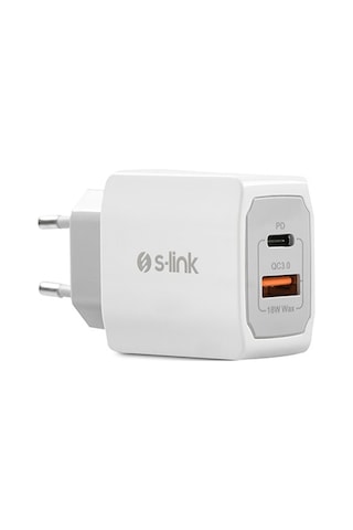S-Link Swapp SW-C1110X 18 W USB + Type C- Lightning Hızlı Şarj Cihazı