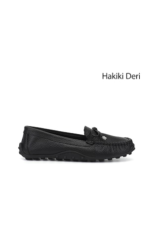 Gönderi(R) Gönderi R Kadın Siyah Floter Fiyonklu Hakiki Deri Comfort Loafer Dyza75645196 Siyah
